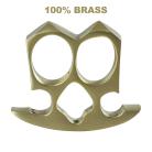 100% Real Brass Knuckles Belt Buckle Paperweight 2 Finger