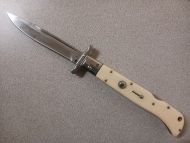 AKC 11" Roma Italian Swinguard Automatic Knife Imitation Ivory (4.60" Polished)