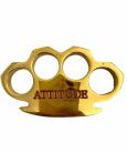 11 Ounce Attitude Adjuster Brass Knuckles Paperweight