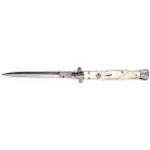13" Godfather White Pearl Stiletto Automatic Knife Dagger
