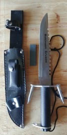 14" Robinson Crusoe Navy Survival Knife Black