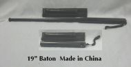 19 inch all black police baton bat013bk