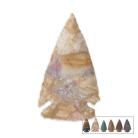 2" Agate Jasper Stone Arrowheads Six Pack