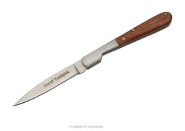 2.75" Sheriff Toothpick Boot Knife Pakka Wood