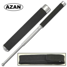 21 inch Azan Tactical Expandable Baton Silver