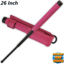 26" Ladies Police Baton Pink Expandable Public Safety Stick