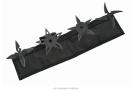 4 Piece Black Throwing Star Set 2.5 Inch