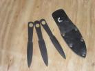 3 Piece Set 4" Throwing Knives