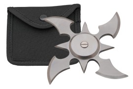 4 blade weighted throwing star silver fb0013sl
