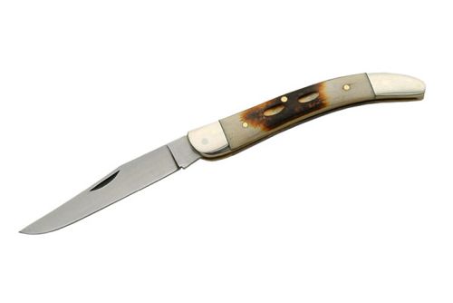 4" Folding Chilli Knife Cut Bone Handle