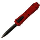 5 Inch Mini Coffin Red D/A OTF Automatic Knife Black Dagger
