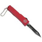 5" Mini Firecracker D/A OTF Automatic Knife Fire Dept Red Key Chain