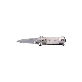 5" Mini Milano Stiletto Automatic Knife White Pearl