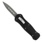 5.5" Mini OTF Black Automatic Knife Damascus Dagger