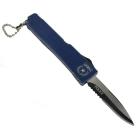 5" Mini Firecracker D/A OTF Automatic Knife Police Blue Key Chain Dozen