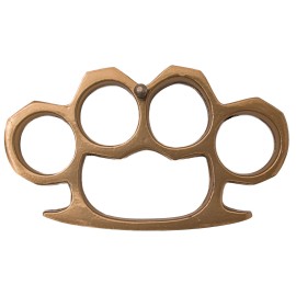 5 Ounce Gold Brass Knuckles Belt Buckle Paperweight