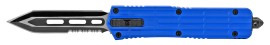 5" Shooter Blue OTF Automatic Knife Black Tanto Dagger Serrated