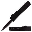 5" Slim Black D/A OTF Automatic Knife Black Dagger