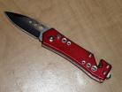 5" mini red automatic rescue knife