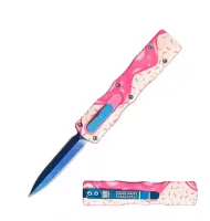 5.25" Rugged Donut Sprinkle Frosting Handle Mini OTF Automatic Knife