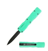 5.25" Rugged Teal Handle Mini OTF Automatic Knife