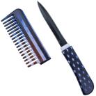 6" Comb Knife USA Flag Smoked
