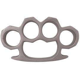 7 Ounce Silver Brass Knuckles Belt Buckle Paperweight