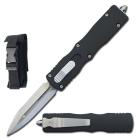 7" Death Stalker Out Of The Front Black OTF Knife Dagger Point Blade