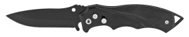 8" Big Hand Black Automatic Knife Black Drop Point