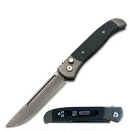 8" Open Everyday Carry Clip Point Auto Switchblade Knife Black G10