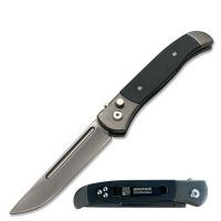8" Open Everyday Carry Clip Point Auto Switchblade Knife Black G10
