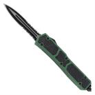 8.5" Tarantula Army Green D/A OTF Automatic Knife Black Spear Serrated