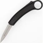 8.75" Black Carbon Fiber Karambit D/A OTF Automatic Knife Dagger