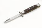 9" AGA Campolin Italian Stiletto Swinguard Automatic Knife Cocobolo Wood Bayo