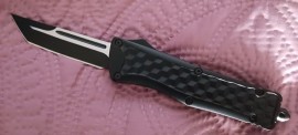 9" American Mercenary Tactical D/A OTF Automatic Knife Two Tone Tanto