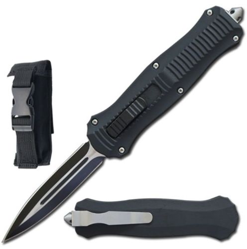 9" Automatic Demolition Rambler Black D/A OTF Knife