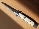 9" Frank Beltrame Imitation Ivory Italian Stiletto Automatic Knife Kriss