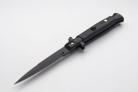 9 Inch Black Tactical Italian Automatic Stiletto Knife Bayo