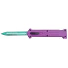 9" Joker Purple D/A OTF Automatic Knife Green Dagger