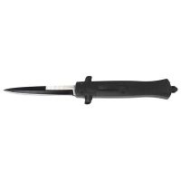 9" Mago Black Aluminum D/A OTF Stiletto Automatic Knife Two Tone Bayonet