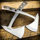 9.5 Inch Perfect Point Throwing Axe Set Satin Hatchet