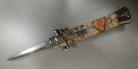 9" Rattle Snake D/A OTF Stiletto Automatic Knife Satin Dagger