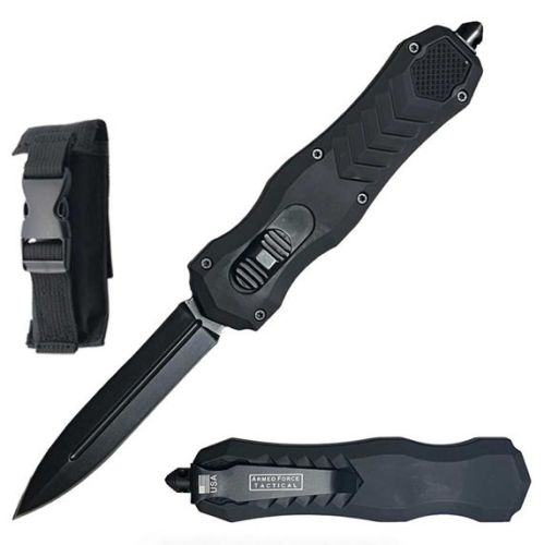 9" Black Renegade OTF Out The Front Automatic Knife