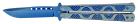 9" Sky Waves Blue Heavy Butterfly Knife Blue Drop Point