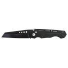 9" Wharncliffe Auto Blade Knife Black Switchblade