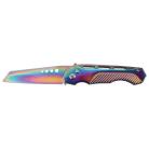 9" Wharncliffe Automatic Knife Rainbow Switchblade