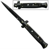 9.5" Best Black Tactical Stiletto Automatic Knife