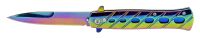 9.25" Titanium Rainbow Stiletto Automatic Knife Bayo