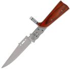 9.75" Big Job Wood Side Opening Automatic Knife Drop Point