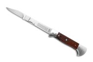 A.G.A. Campolin Hannibal BBQ Automatic Gravity Knife Snake Wood